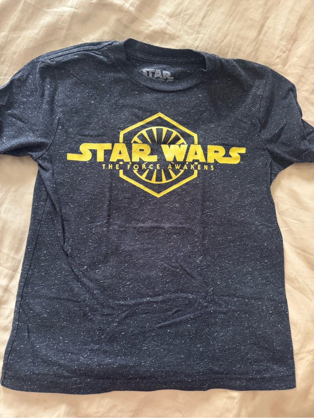 Star Wars The Force Awakens Black Speckled Logo Tee